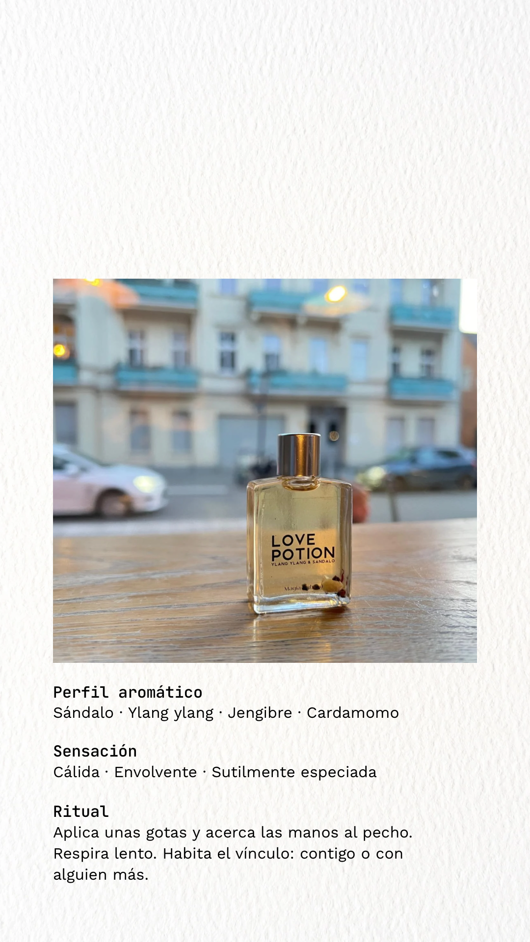love potion: óleo ritual