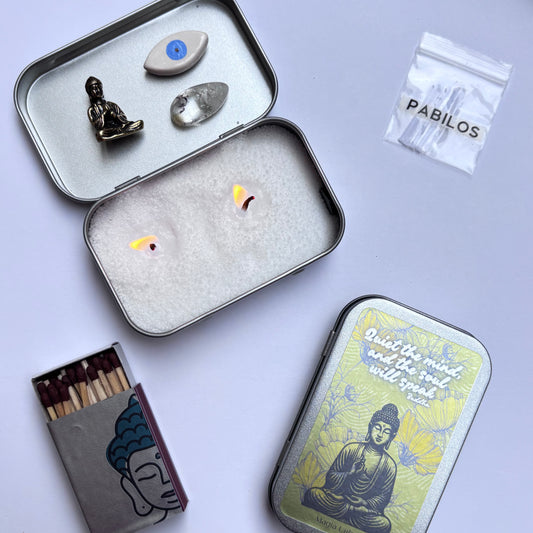 Colección  - YO SOY 
Mini altar con vela en polvo